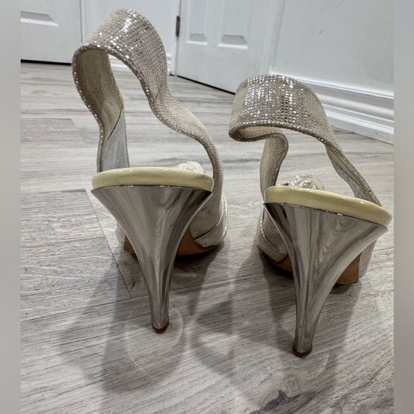 Guillaume Hinfray Silver slingback - Picture 9 of 10